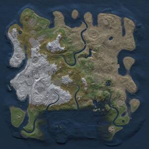 Thumbnail Rust Map: Procedural Map, Size: 4250, Seed: 2009657531, 15 Monuments