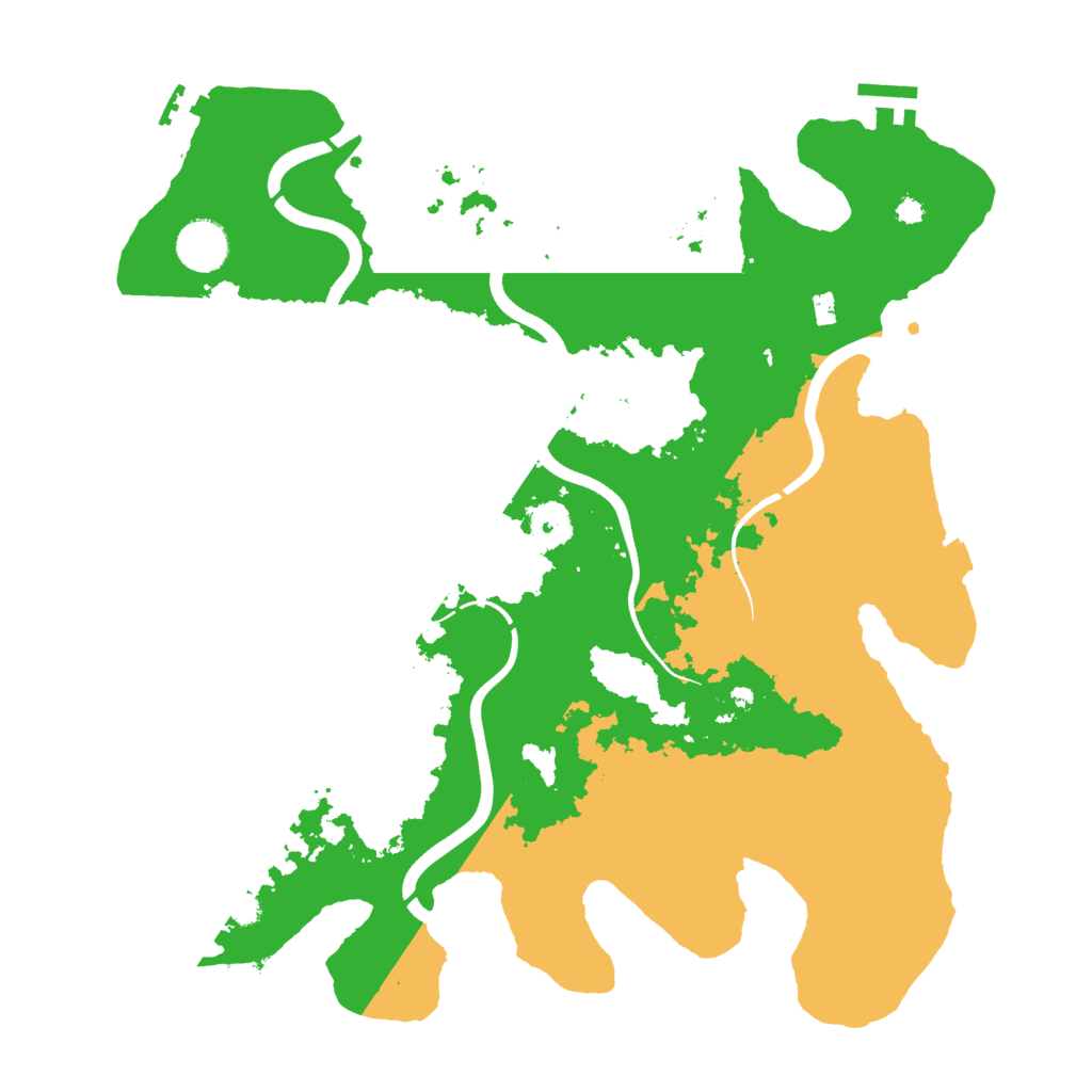 Biome Rust Map: Procedural Map, Size: 3700, Seed: 760128807