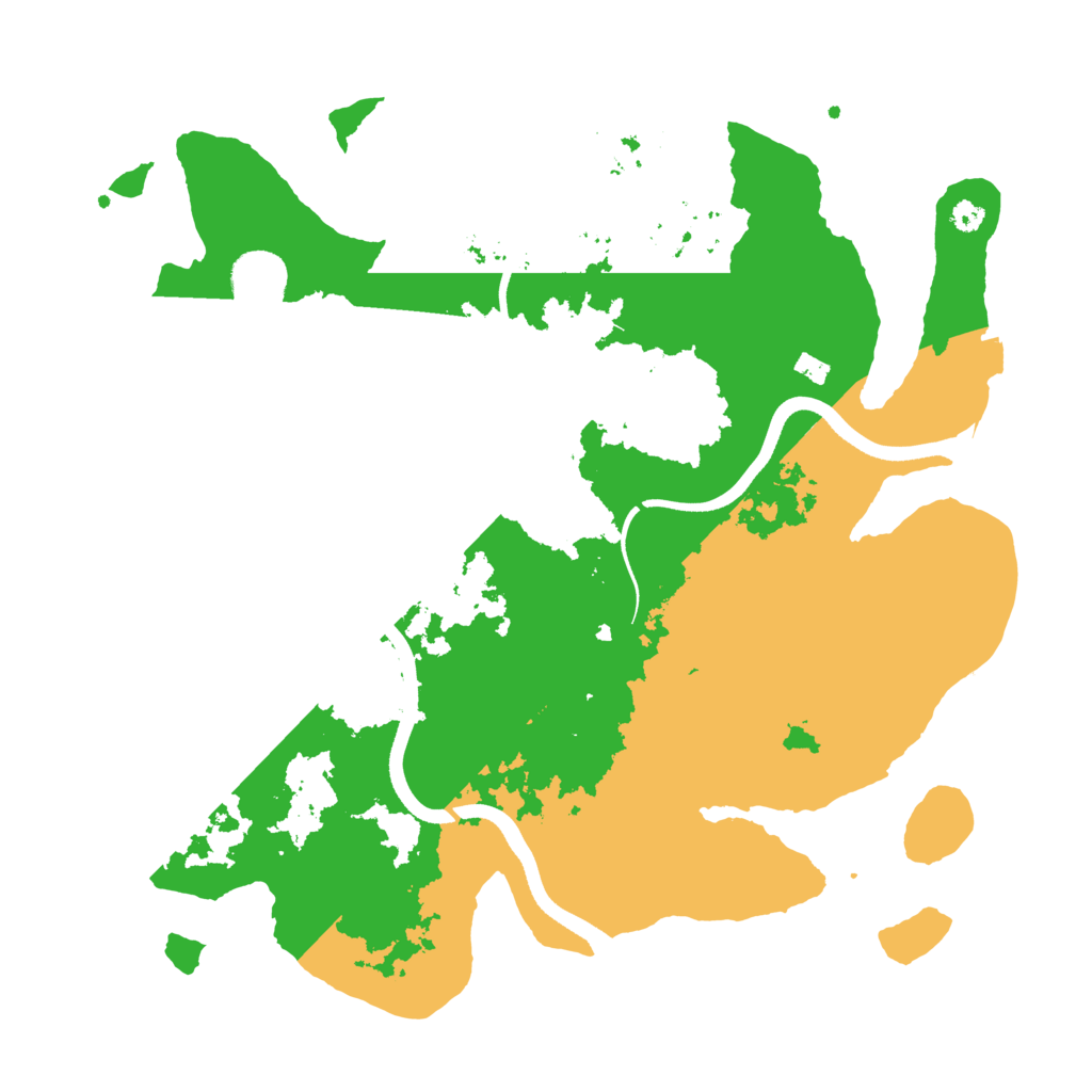 Biome Rust Map: Procedural Map, Size: 3500, Seed: 1160258357
