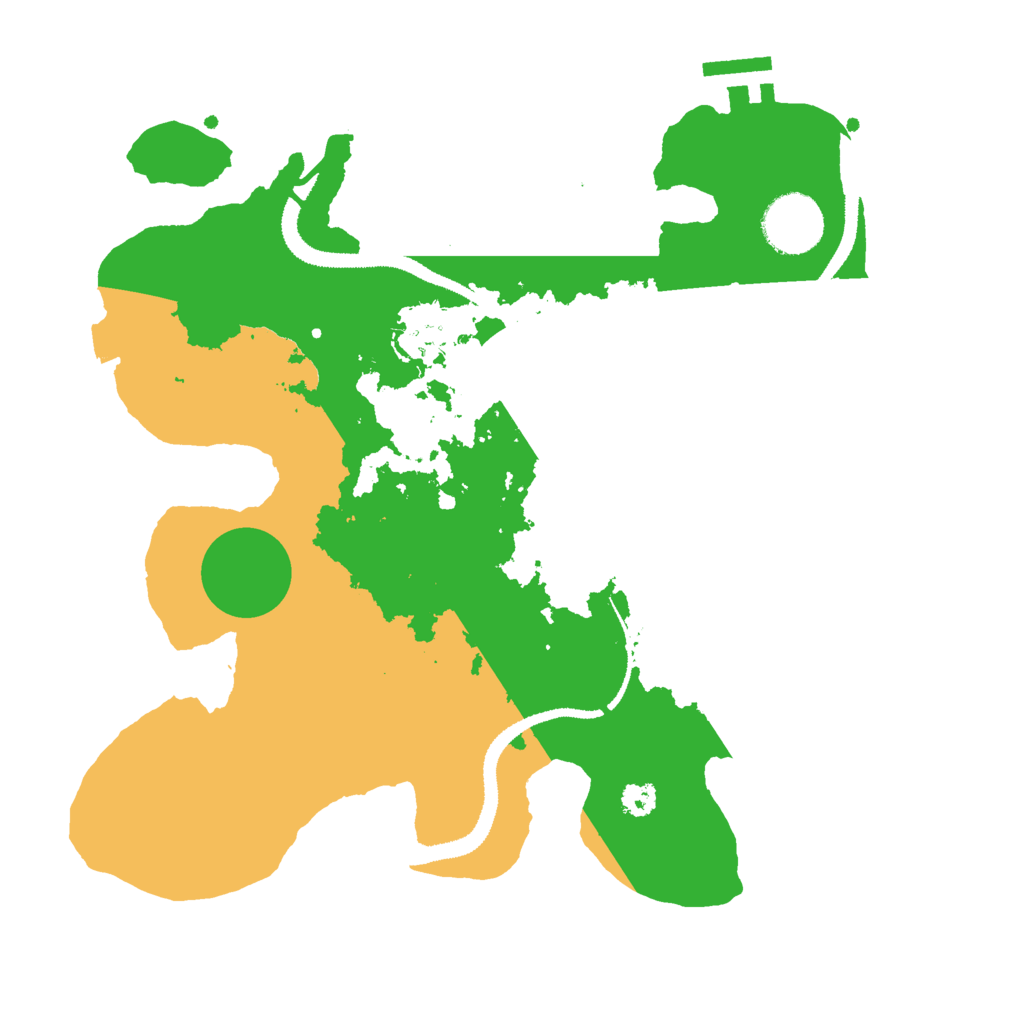 Biome Rust Map: Procedural Map, Size: 3000, Seed: 638178144