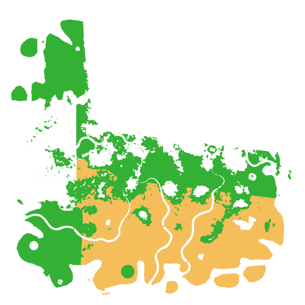Biome Rust Map: Procedural Map, Size: 6000, Seed: 1942098521