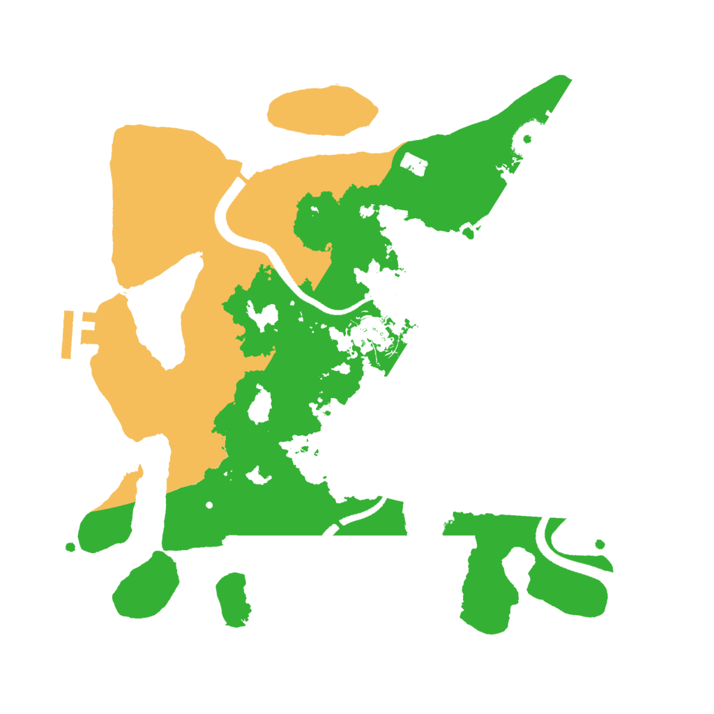 Biome Rust Map: Procedural Map, Size: 3000, Seed: 18112