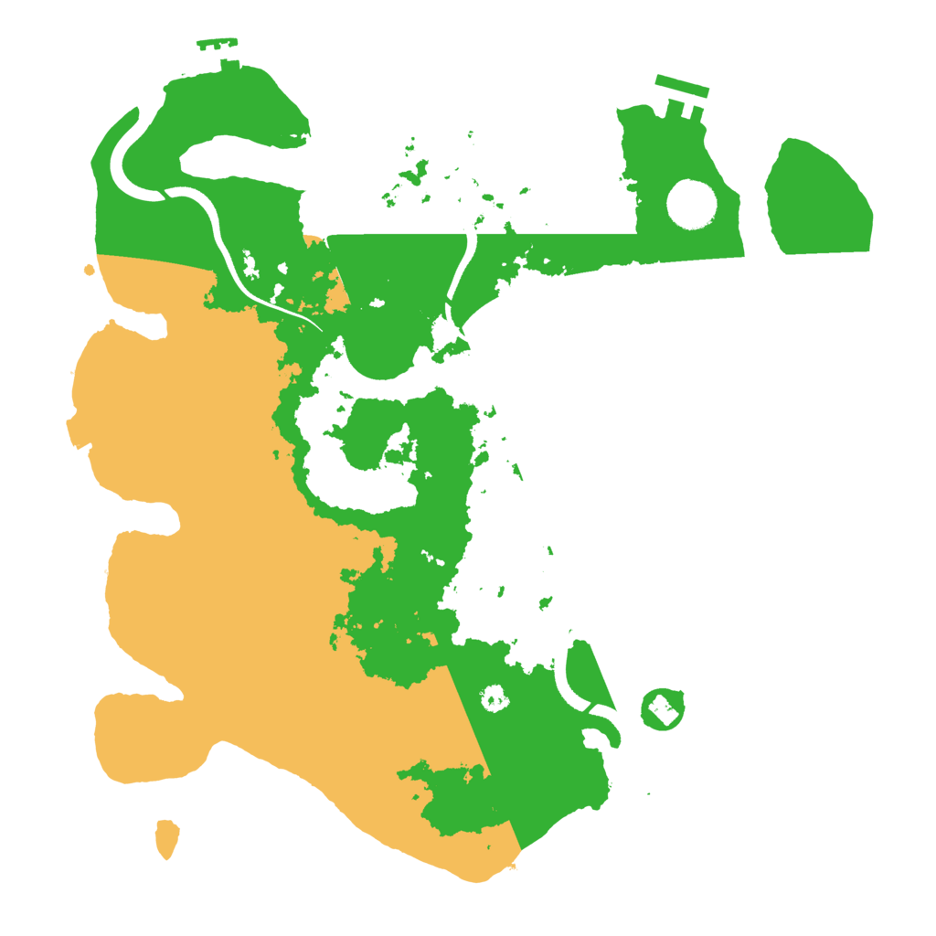 Biome Rust Map: Procedural Map, Size: 3500, Seed: 1158176010
