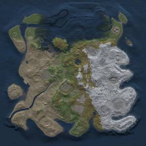 Thumbnail Rust Map: Procedural Map, Size: 3750, Seed: 922892483, 15 Monuments