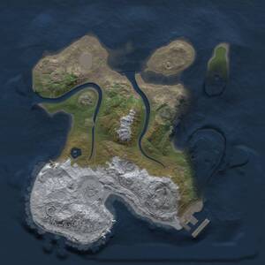 Thumbnail Rust Map: Procedural Map, Size: 2388, Seed: 2147483647, 5 Monuments