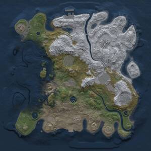 Thumbnail Rust Map: Procedural Map, Size: 3500, Seed: 1316754138, 14 Monuments