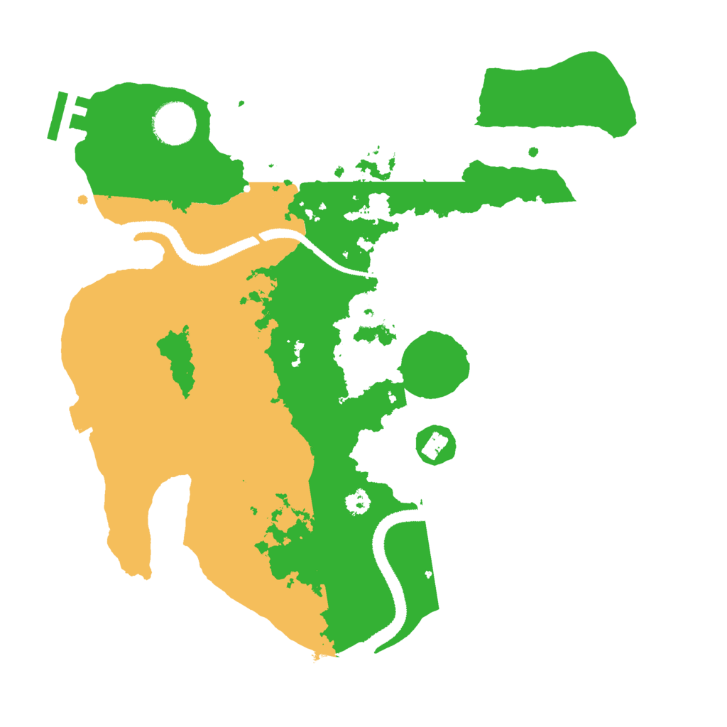 Biome Rust Map: Procedural Map, Size: 3000, Seed: 261460236