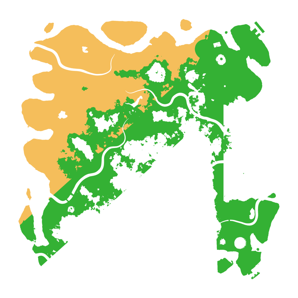 Biome Rust Map: Procedural Map, Size: 4500, Seed: 500300687