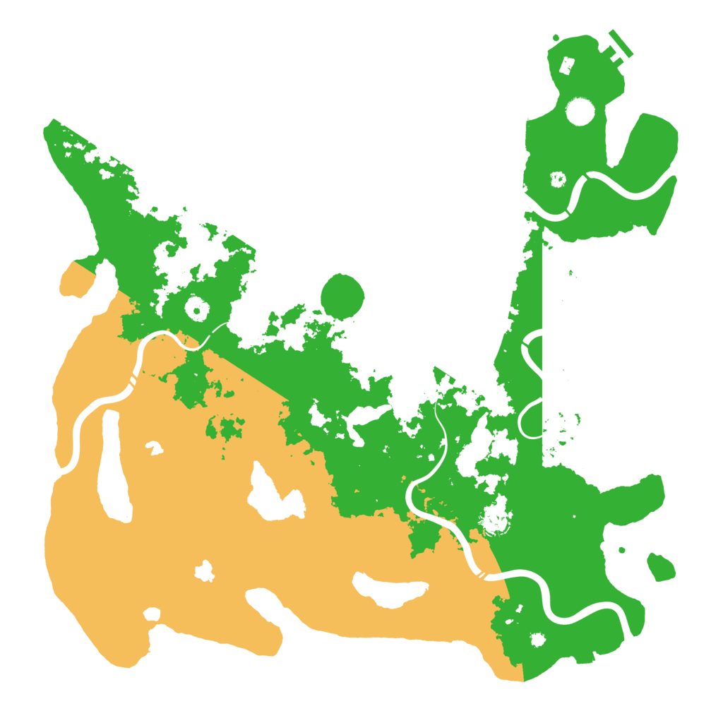 Biome Rust Map: Procedural Map, Size: 4500, Seed: 67696967