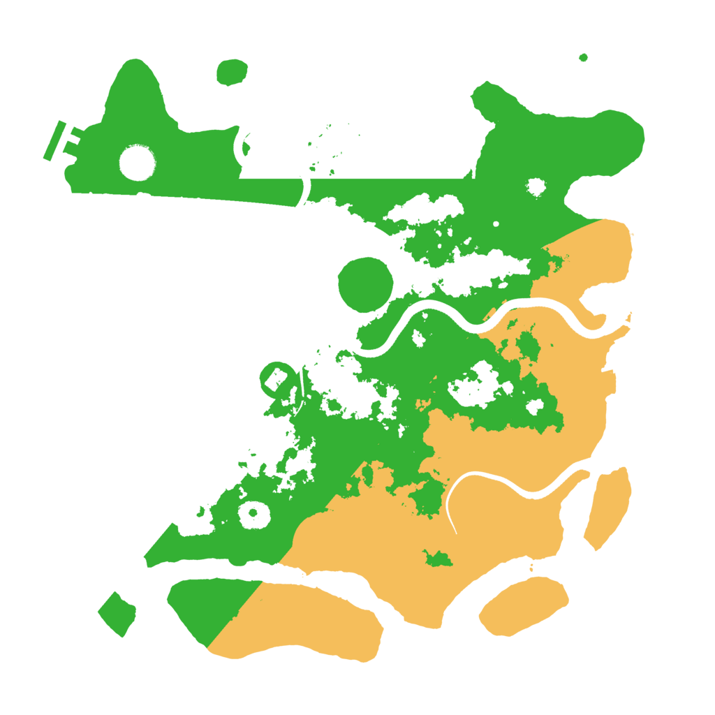 Biome Rust Map: Procedural Map, Size: 3500, Seed: 721397291