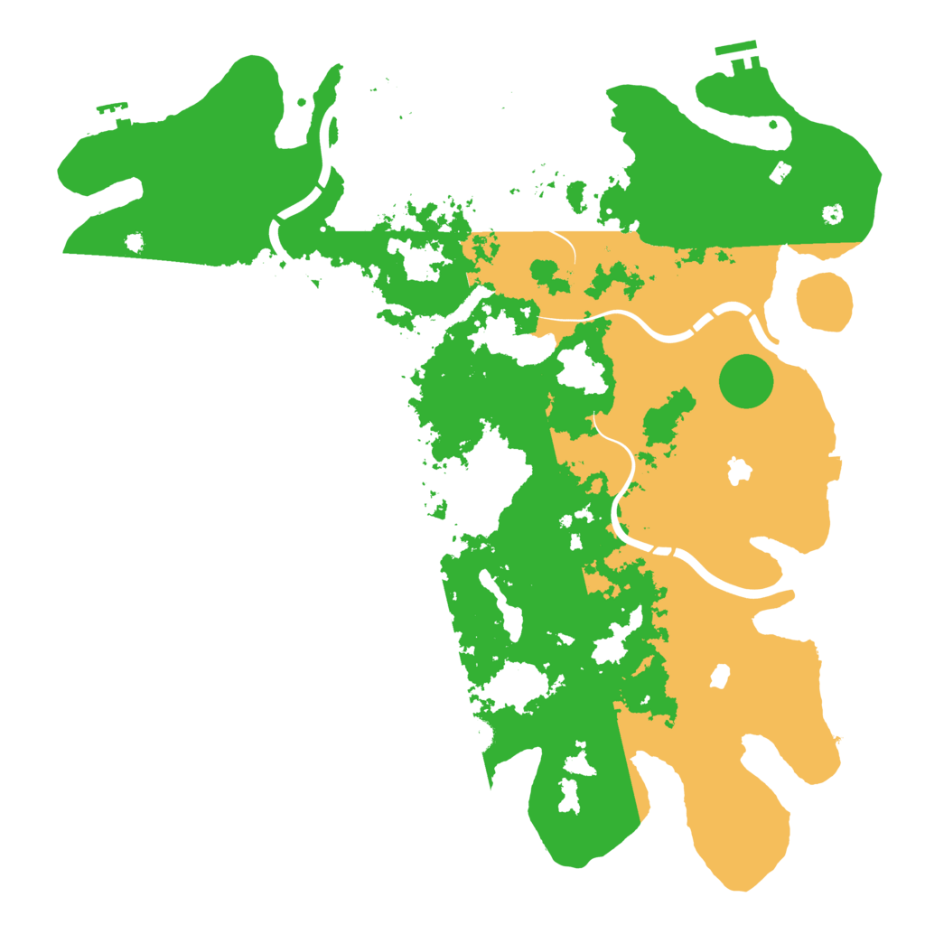 Biome Rust Map: Procedural Map, Size: 4500, Seed: 2342531