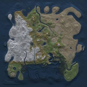Thumbnail Rust Map: Procedural Map, Size: 4500, Seed: 2118022215, 17 Monuments