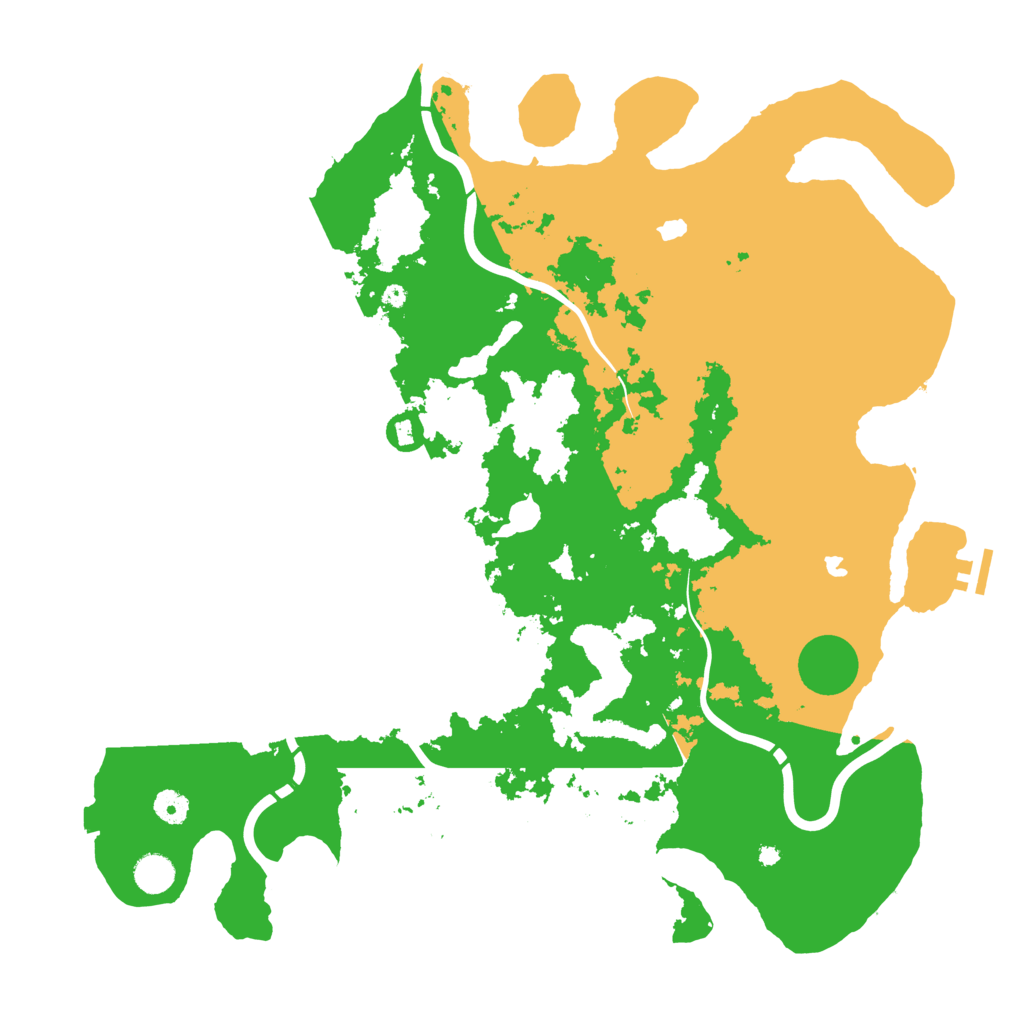 Biome Rust Map: Procedural Map, Size: 4500, Seed: 2118022215