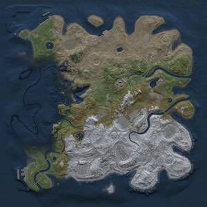 Thumbnail Rust Map: Procedural Map, Size: 4250, Seed: 1418468615, 17 Monuments