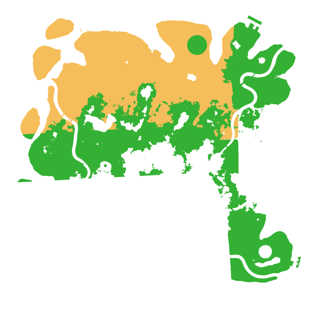 Biome Rust Map: Procedural Map, Size: 4250, Seed: 243269846