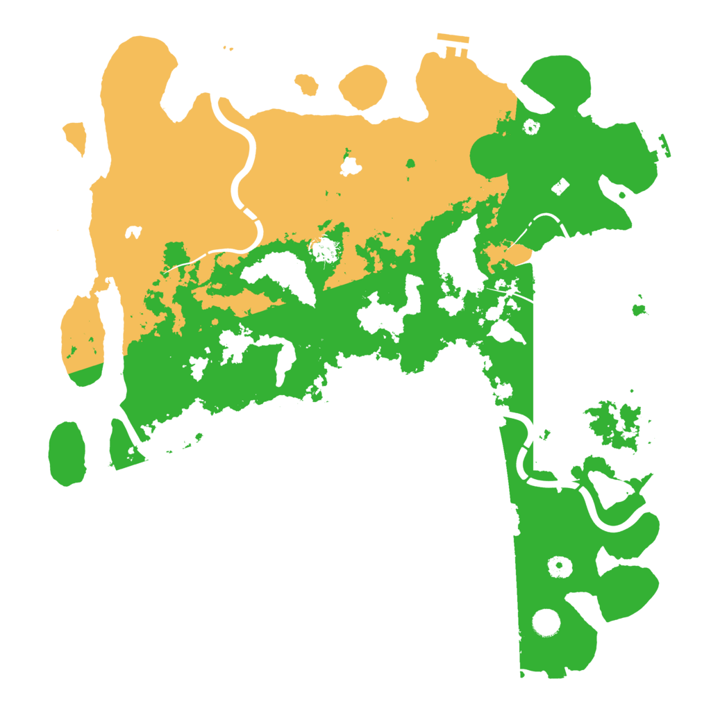 Biome Rust Map: Procedural Map, Size: 4500, Seed: 1787055888