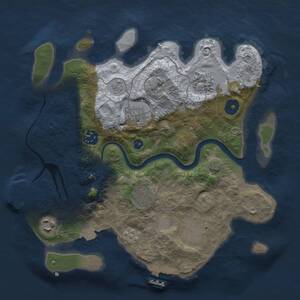 Thumbnail Rust Map: Procedural Map, Size: 3000, Seed: 310012296, 12 Monuments