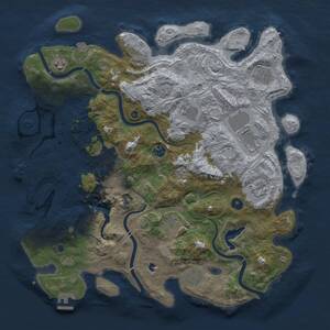 Thumbnail Rust Map: Procedural Map, Size: 4250, Seed: 1001447256, 16 Monuments