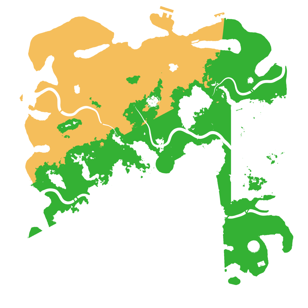 Biome Rust Map: Procedural Map, Size: 4500, Seed: 125814353