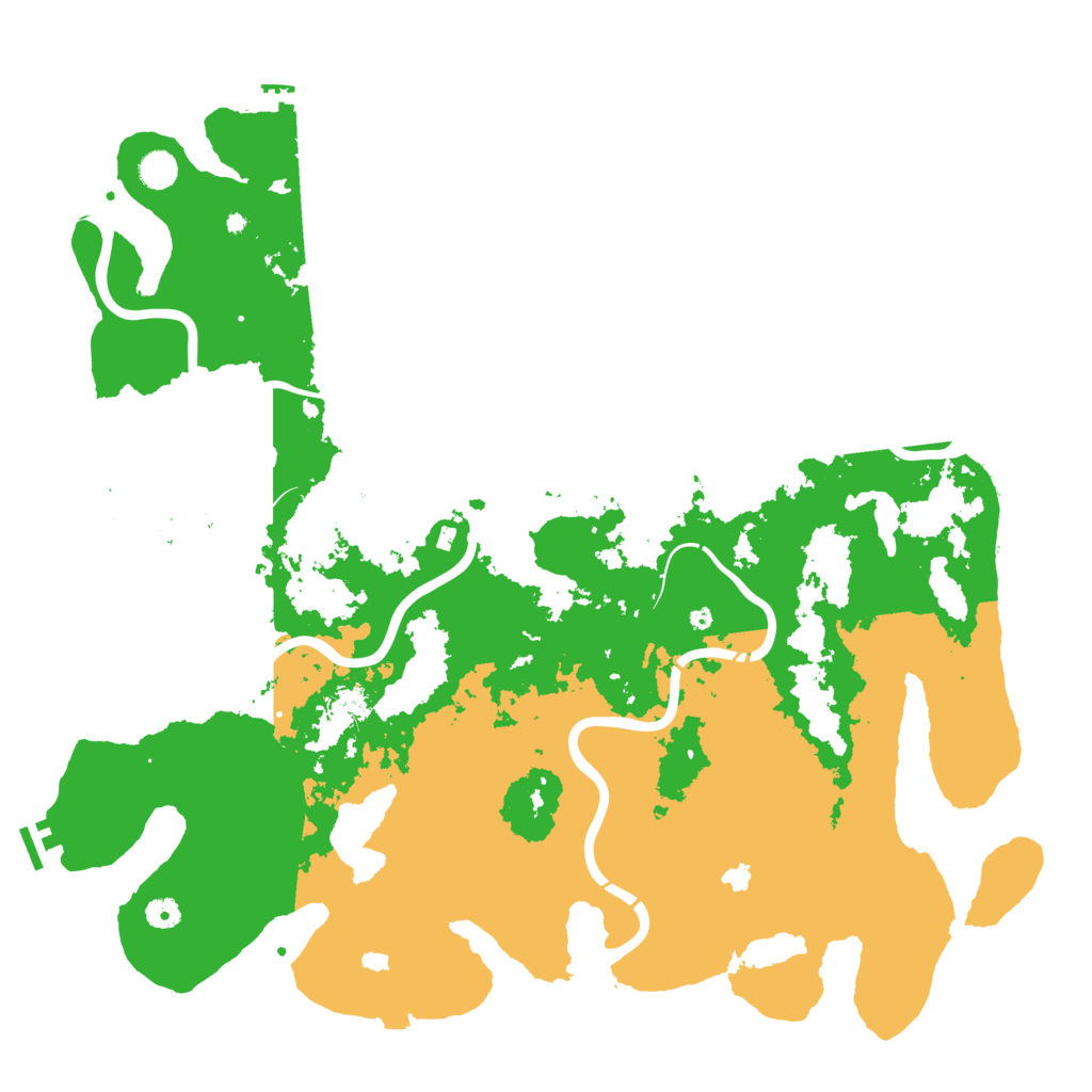 Biome Rust Map: Procedural Map, Size: 4950, Seed: 1718003