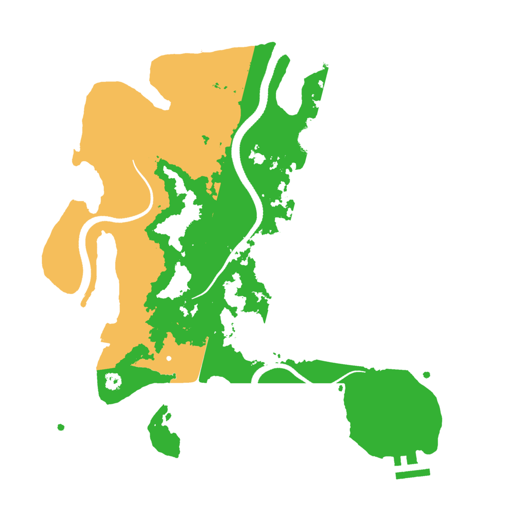 Biome Rust Map: Procedural Map, Size: 3000, Seed: 2040485263