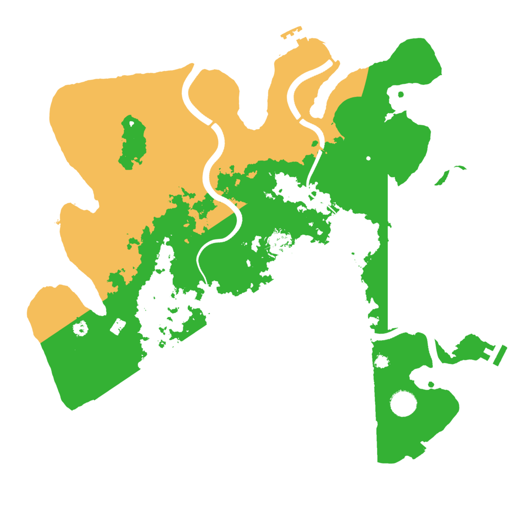 Biome Rust Map: Procedural Map, Size: 3500, Seed: 2096635117