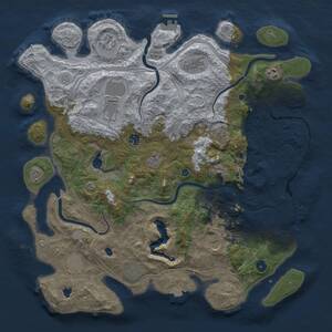 Thumbnail Rust Map: Procedural Map, Size: 4500, Seed: 521306592, 17 Monuments