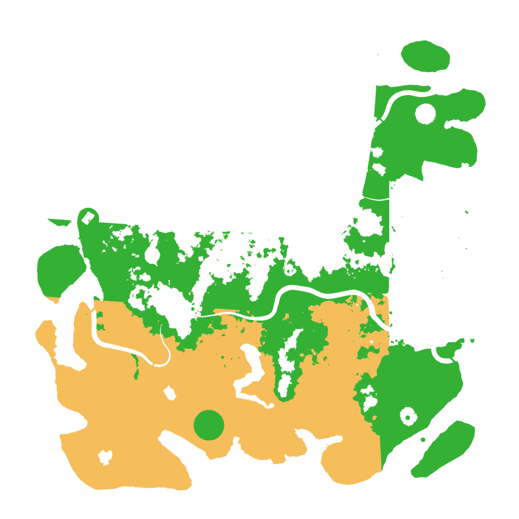 Biome Rust Map: Procedural Map, Size: 4500, Seed: 521306592