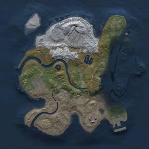 Thumbnail Rust Map: Procedural Map, Size: 2500, Seed: 771713339, 11 Monuments