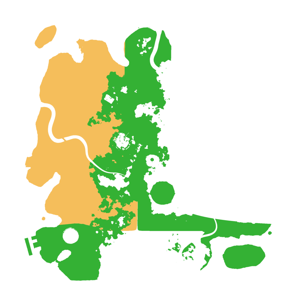 Biome Rust Map: Procedural Map, Size: 3500, Seed: 1095836061