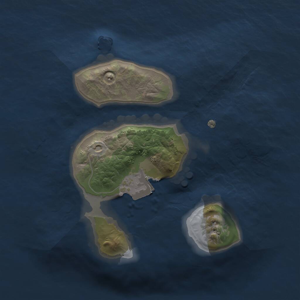 Rust Map: Procedural Map, Size: 1500, Seed: 472739484, 1 Monuments