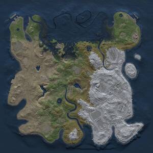 Thumbnail Rust Map: Procedural Map, Size: 4250, Seed: 1538768939, 17 Monuments