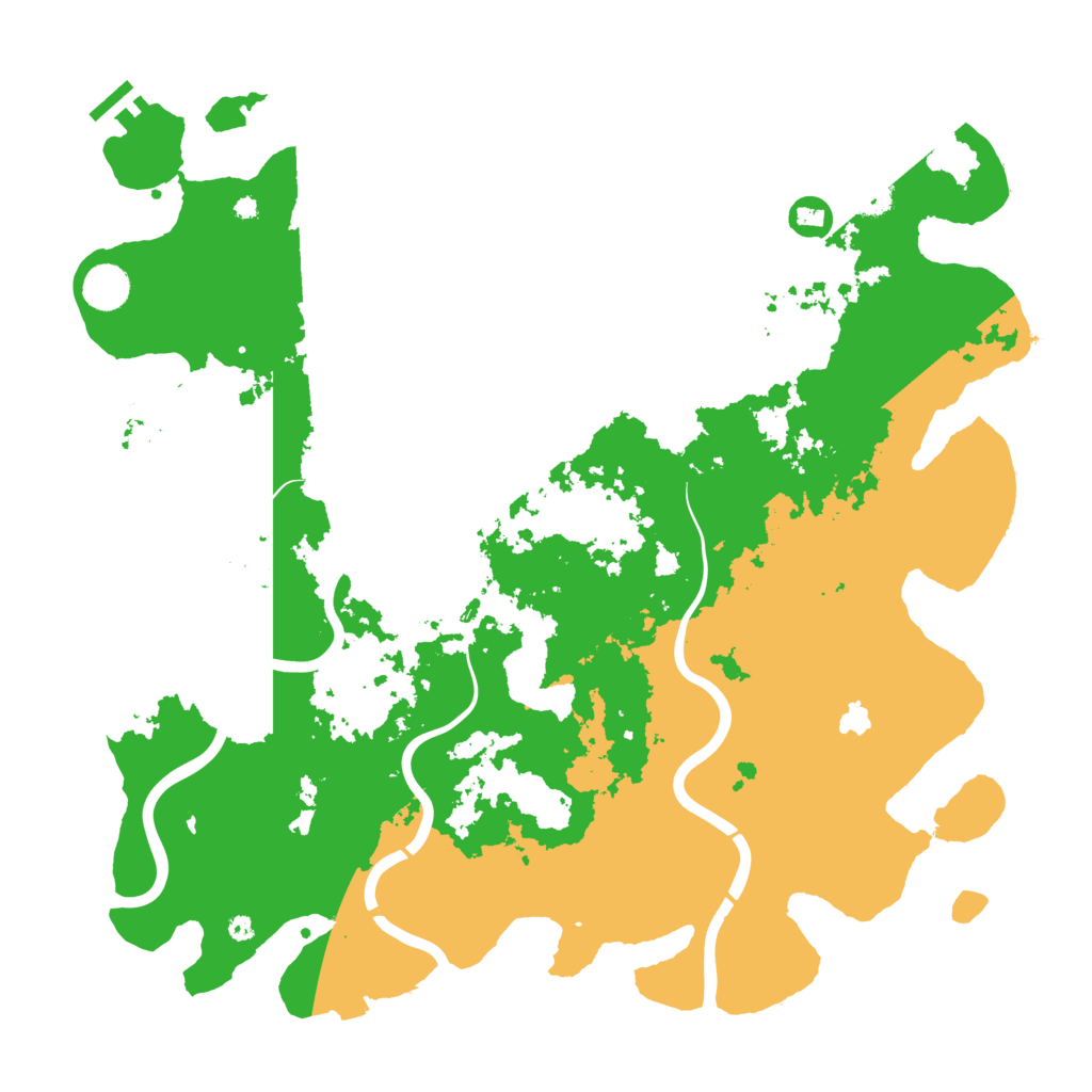 Biome Rust Map: Procedural Map, Size: 4300, Seed: 849906610