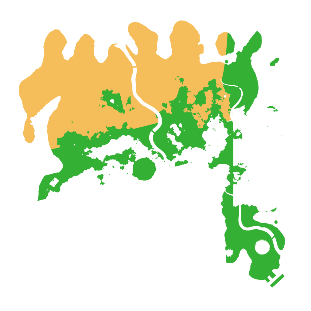 Biome Rust Map: Procedural Map, Size: 3750, Seed: 190534