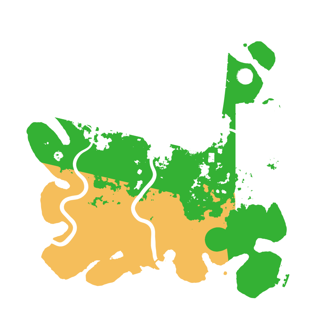 Biome Rust Map: Procedural Map, Size: 3500, Seed: 351039949
