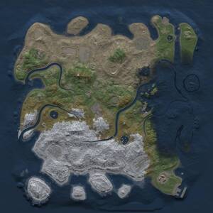 Thumbnail Rust Map: Procedural Map, Size: 3900, Seed: 7022026, 16 Monuments