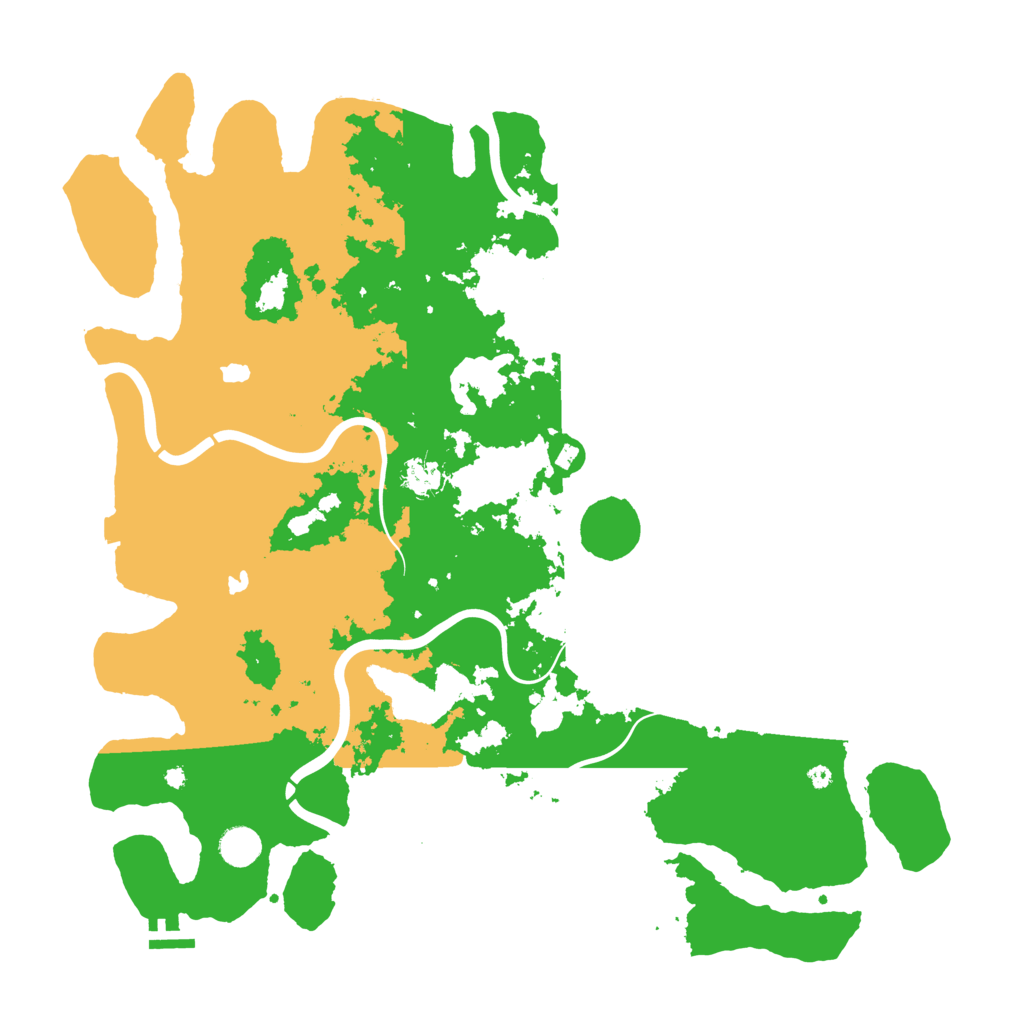 Biome Rust Map: Procedural Map, Size: 4500, Seed: 809078186