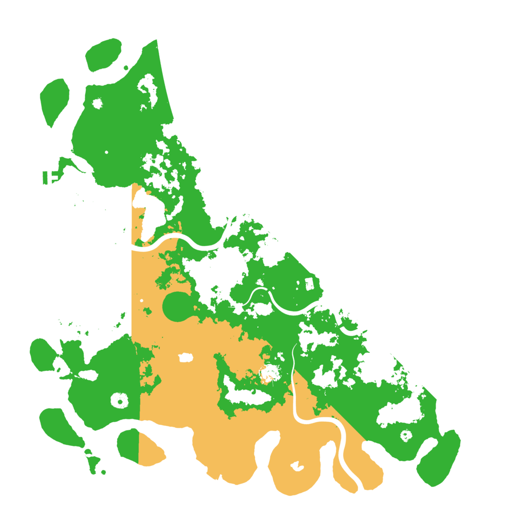 Biome Rust Map: Procedural Map, Size: 4600, Seed: 49842