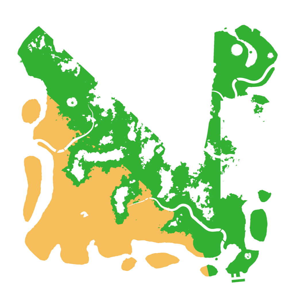 Biome Rust Map: Procedural Map, Size: 4499, Seed: 1205299699