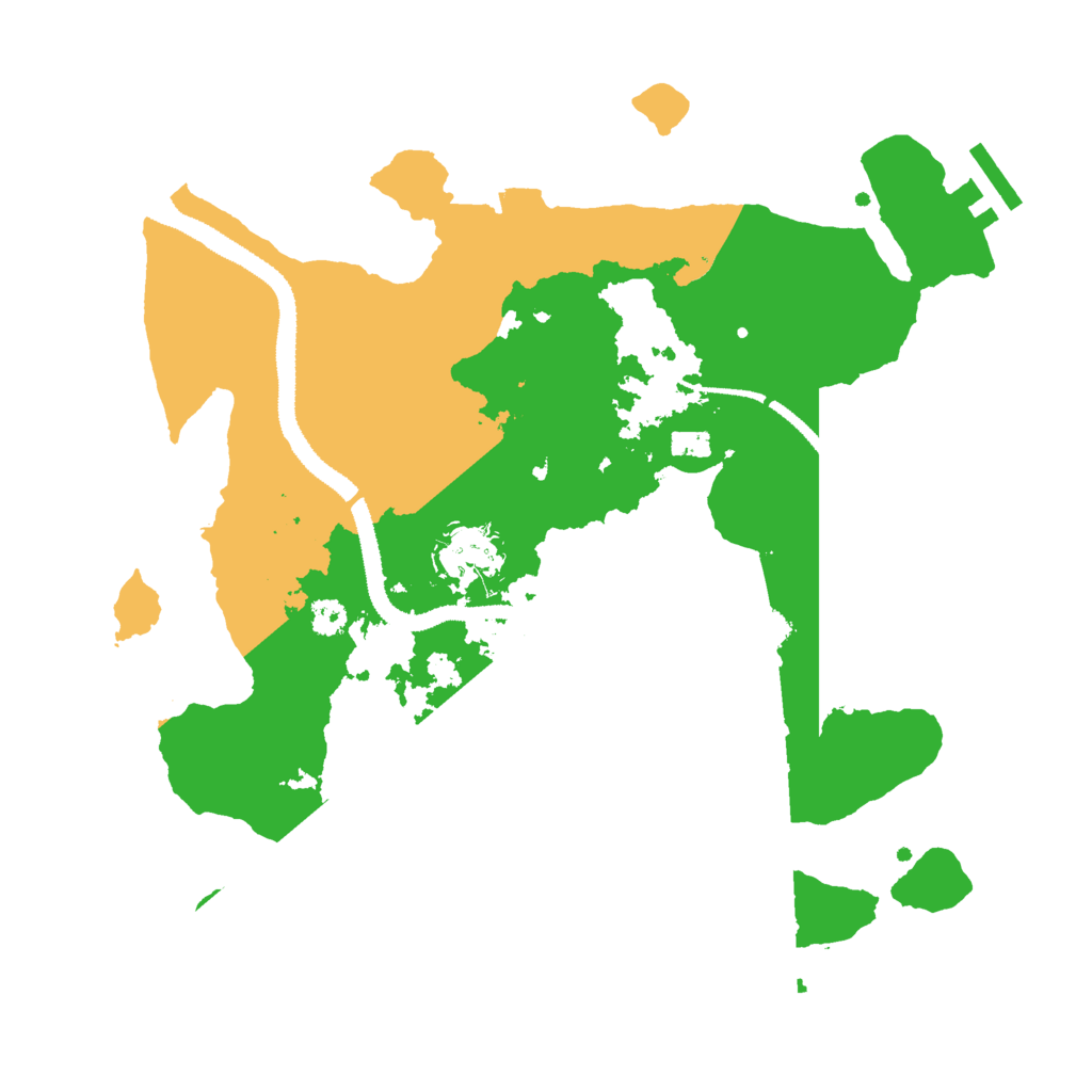 Biome Rust Map: Procedural Map, Size: 3000, Seed: 7482916