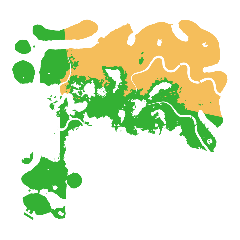 Biome Rust Map: Procedural Map, Size: 4500, Seed: 10023