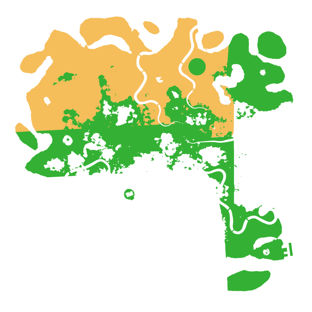 Biome Rust Map: Procedural Map, Size: 4800, Seed: 7261951