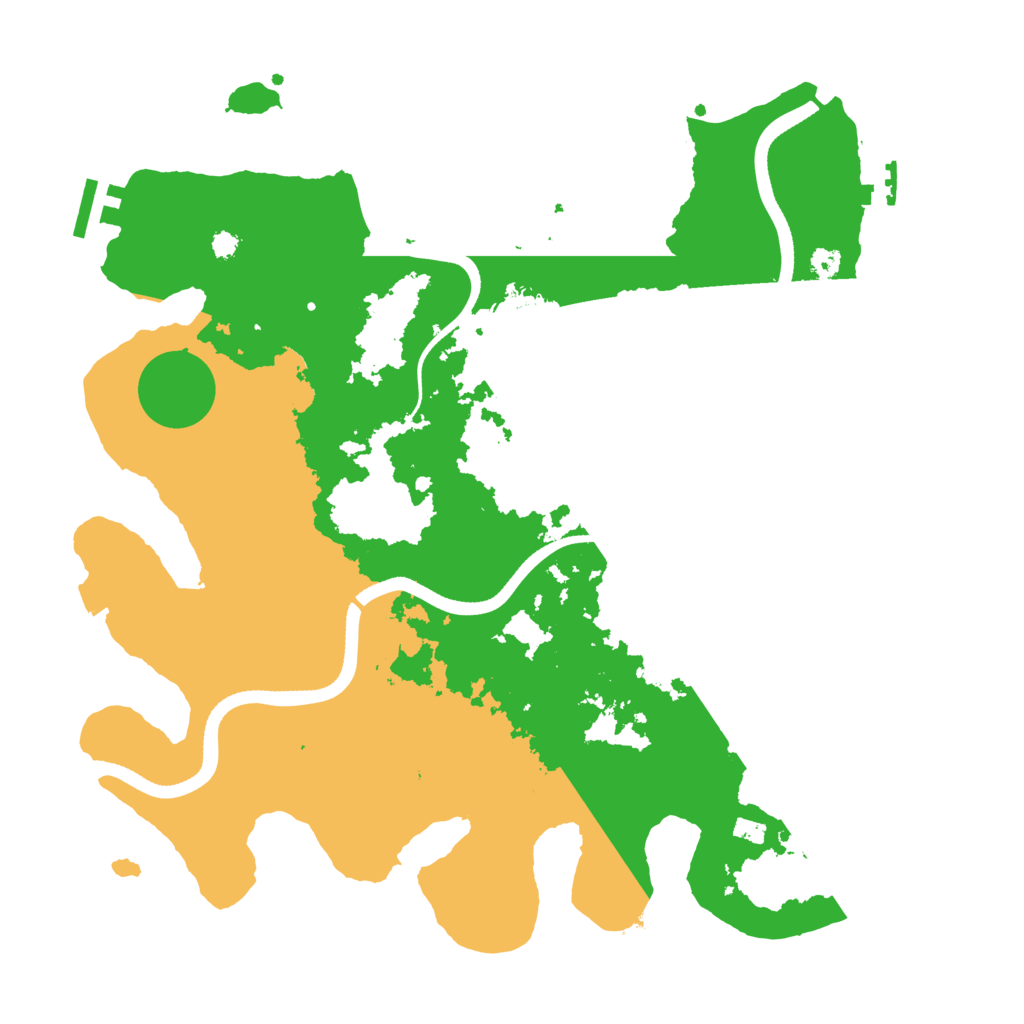 Biome Rust Map: Procedural Map, Size: 3500, Seed: 160444422