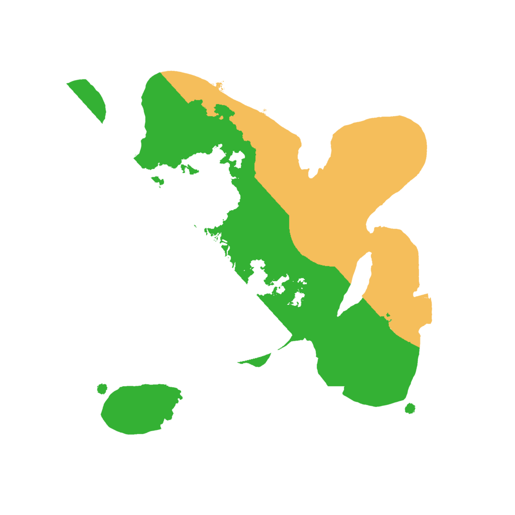 Biome Rust Map: Procedural Map, Size: 2000, Seed: 1157353455