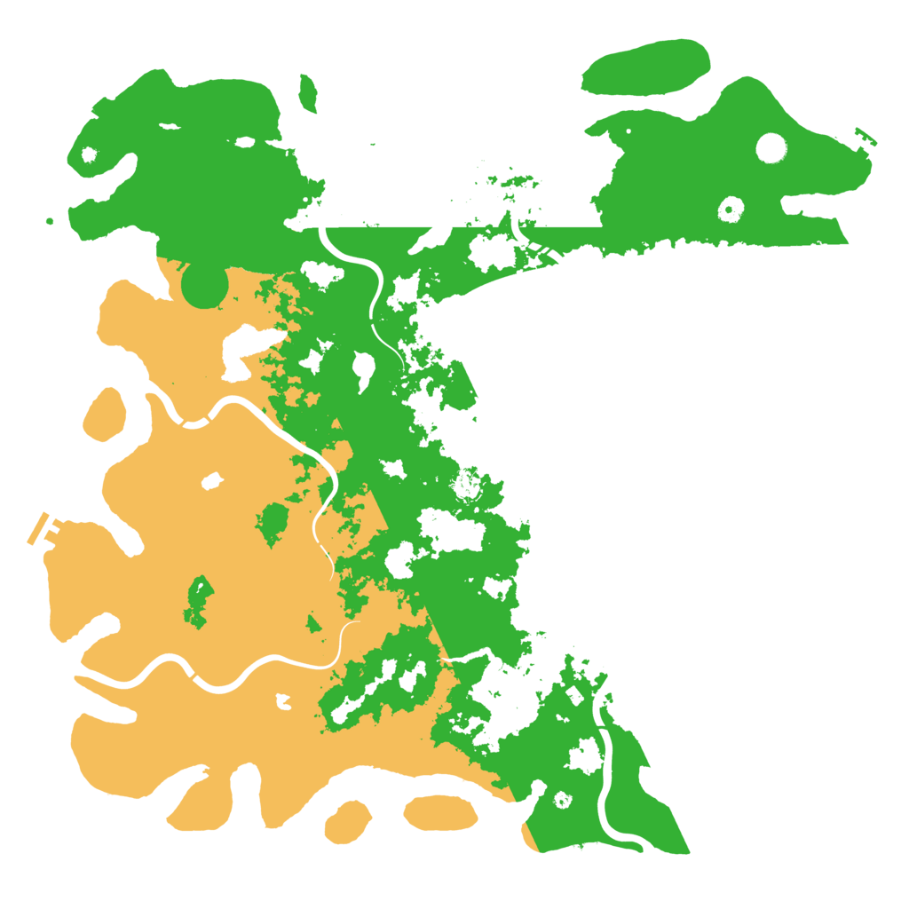 Biome Rust Map: Procedural Map, Size: 5250, Seed: 34711