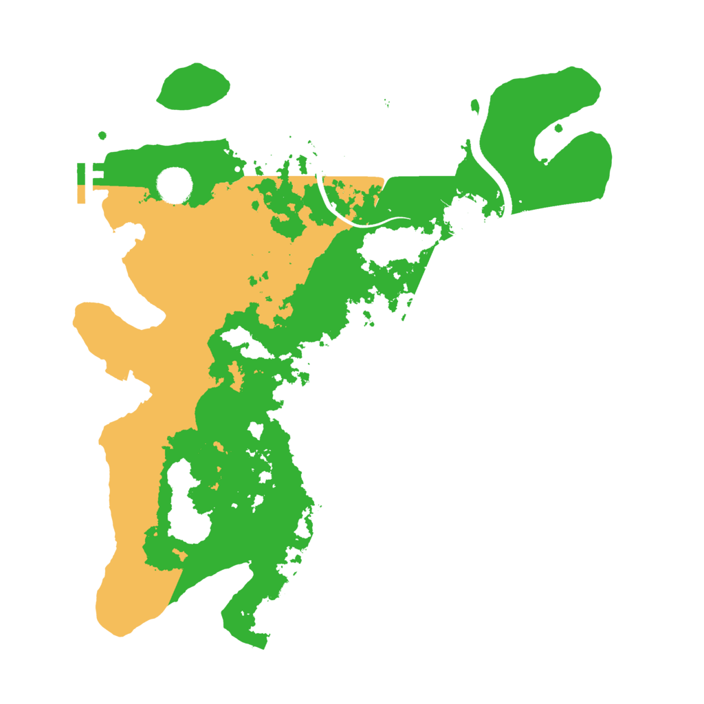 Biome Rust Map: Procedural Map, Size: 3500, Seed: 68913