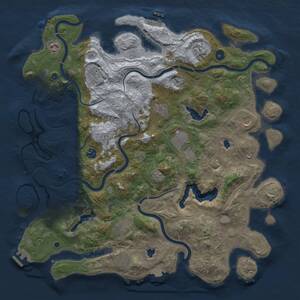 Thumbnail Rust Map: Procedural Map, Size: 4500, Seed: 1780255122, 16 Monuments