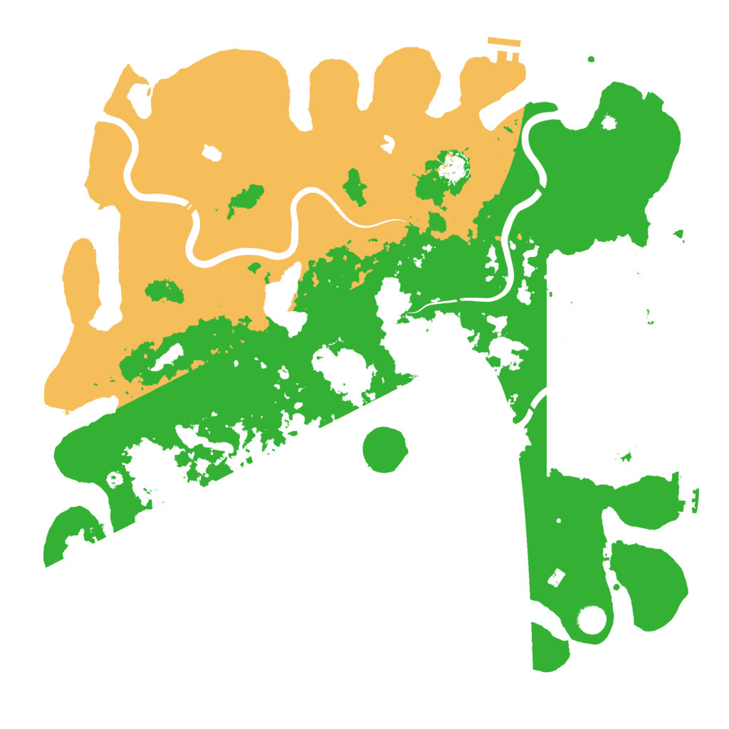 Biome Rust Map: Procedural Map, Size: 4500, Seed: 199921631
