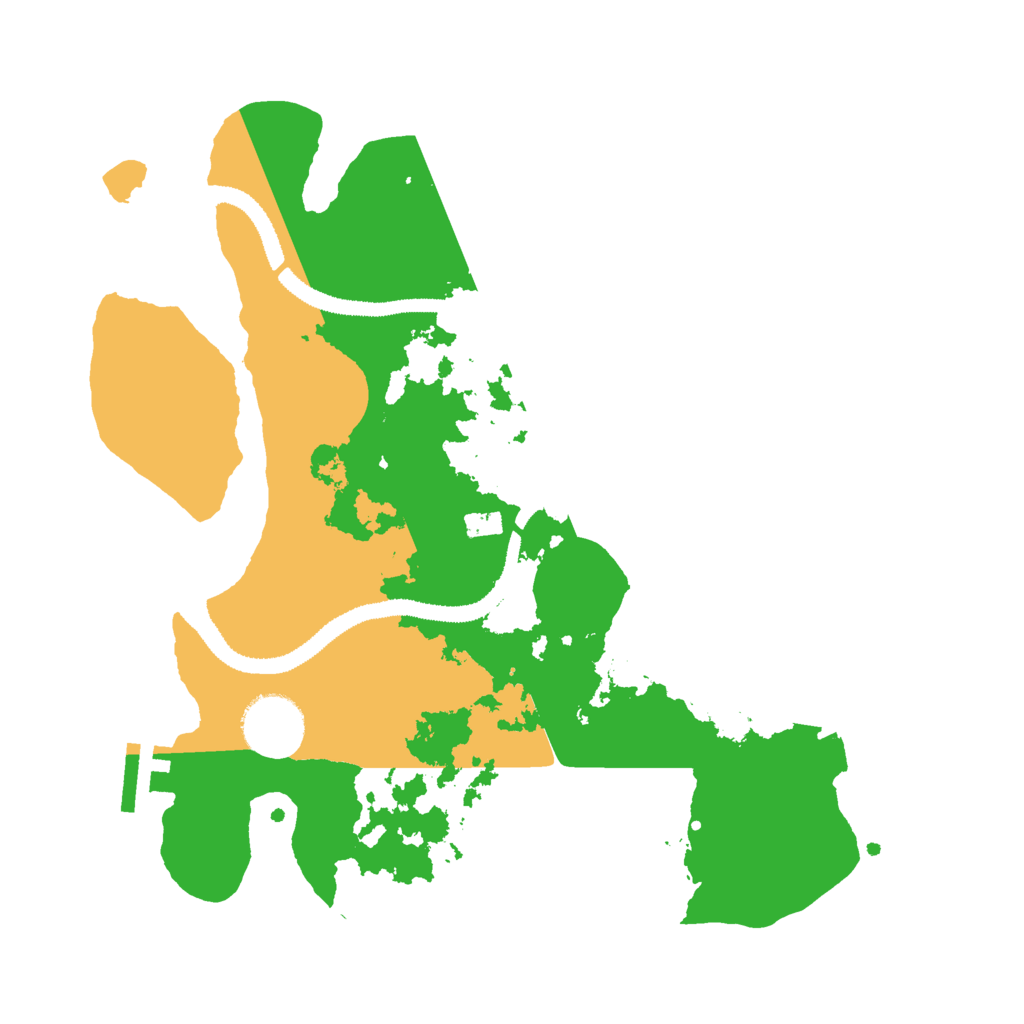 Biome Rust Map: Procedural Map, Size: 3000, Seed: 75362
