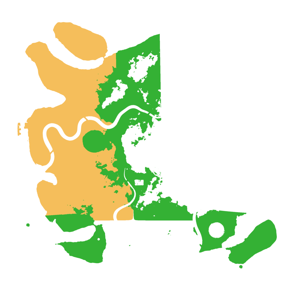 Biome Rust Map: Procedural Map, Size: 3500, Seed: 356041472